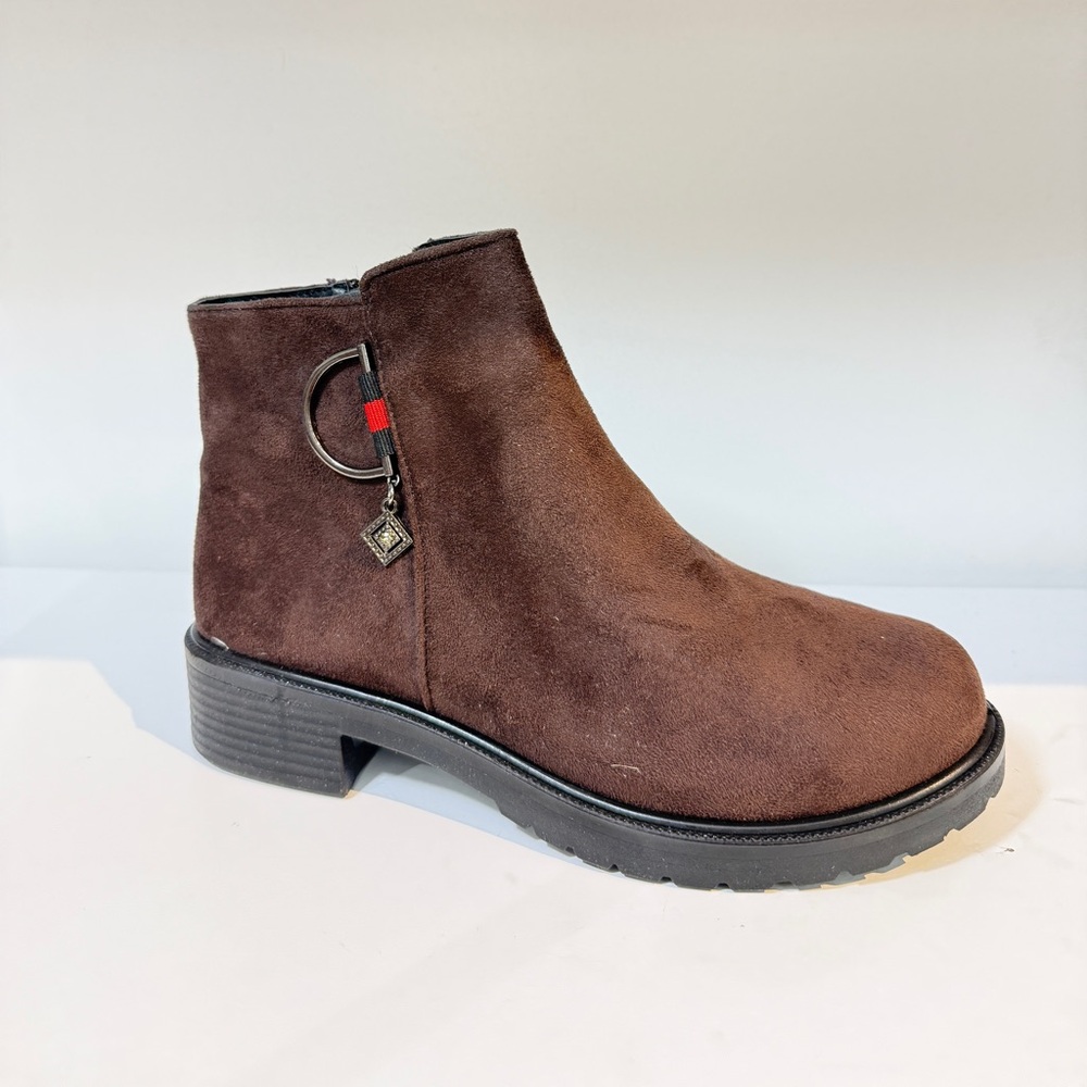 Brown Suede Ankle Boots